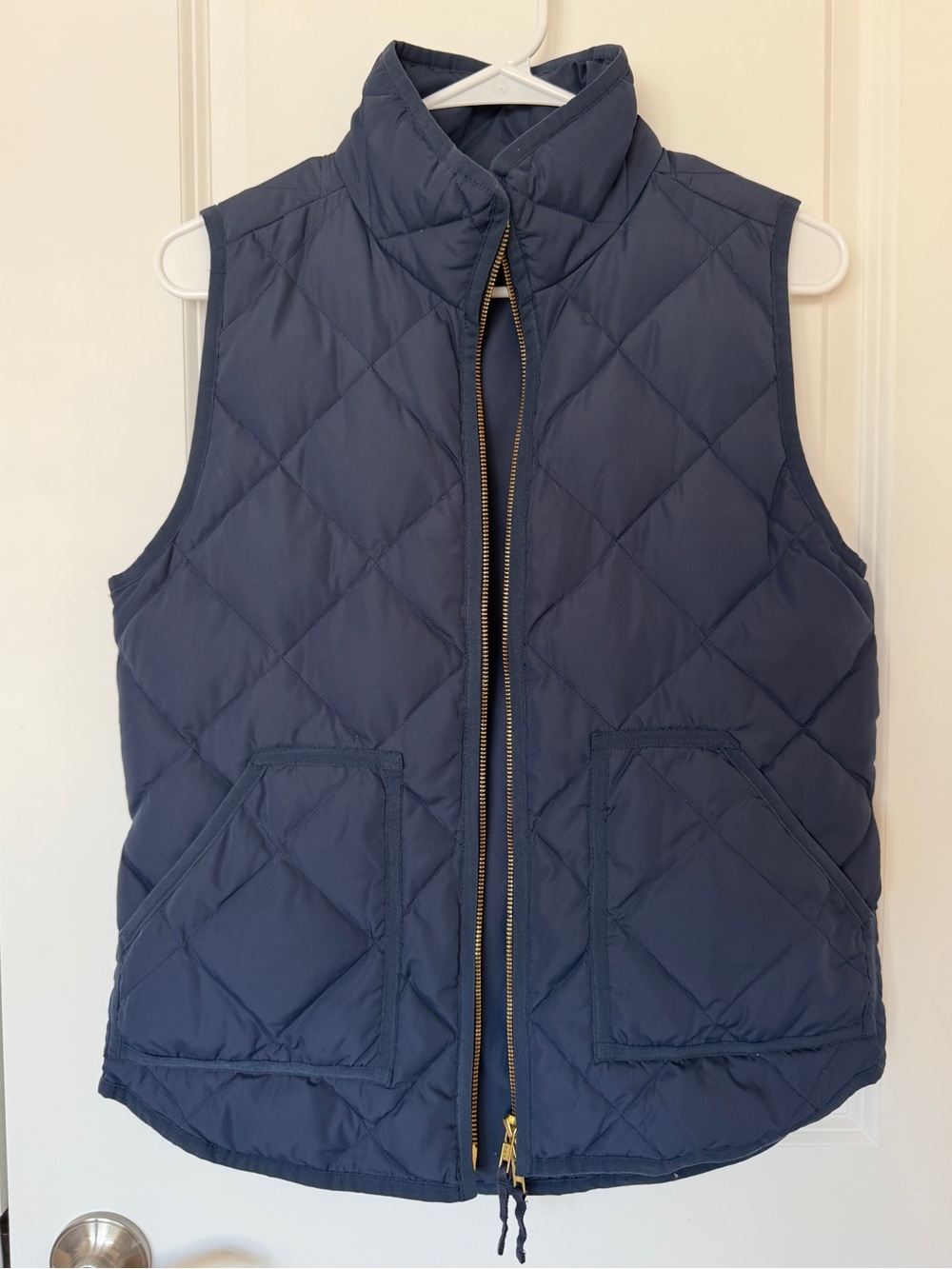 J. Crew Quilted Puffer Vest Navy